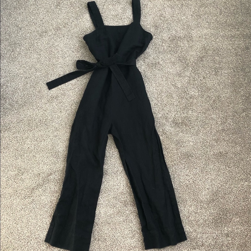 Everlane Square Neck Linen Jumpsuit
